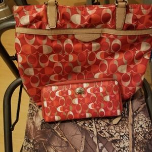 Coach handbag and wallet